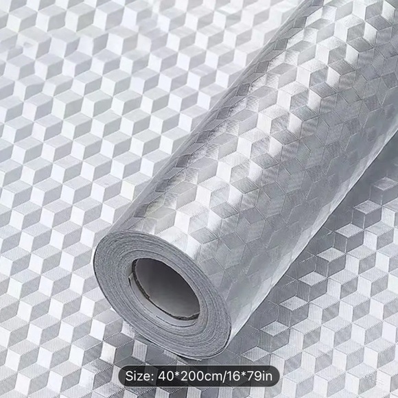 1pc Kitchen Oil Resistant Sticker, Fire Resistant High Temperature Wall Sticker - Picture 9 of 10